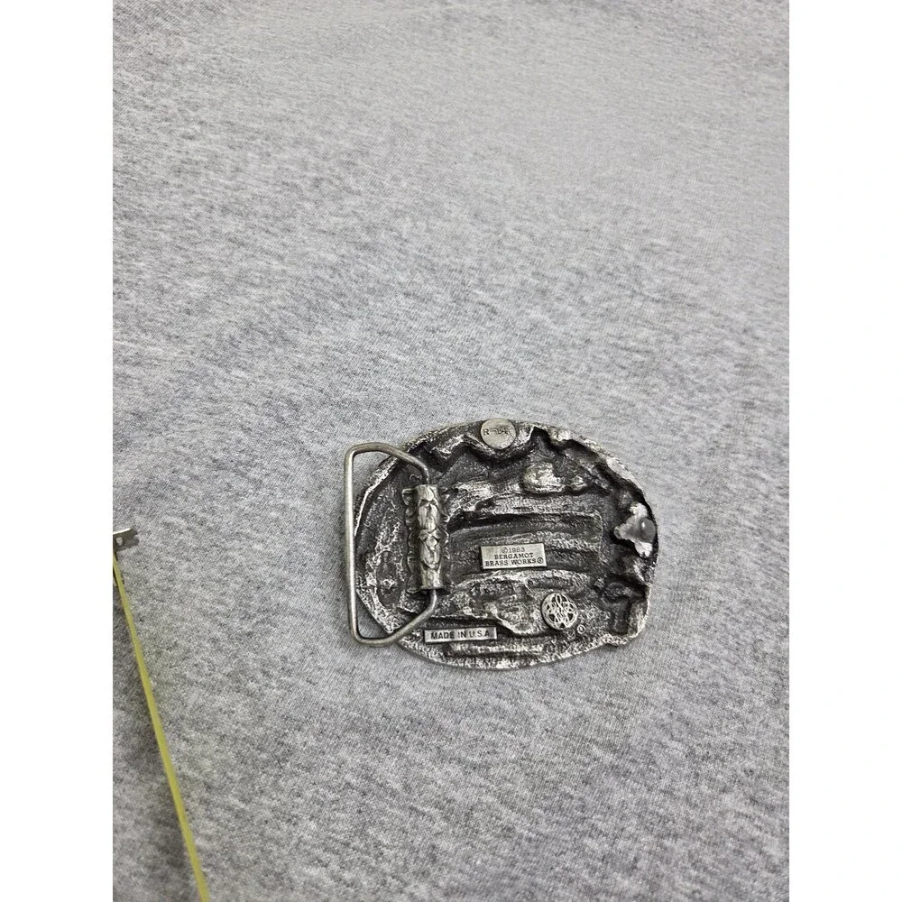 1983 Bergamot Brass Works Proud To Be A Veteran Belt Buckle